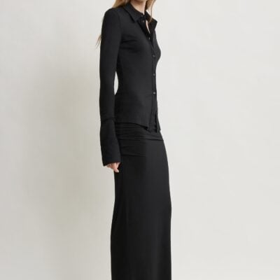 Toteme Draped jersey skirt black — XXS - Image 2