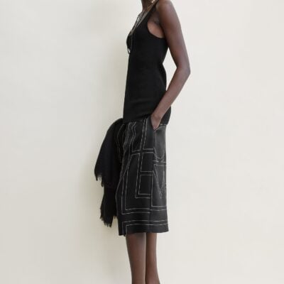 Toteme Monogram silk pj culottes black - Image 2