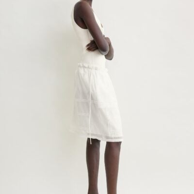 Toteme Monogram mini skirt white - Image 2