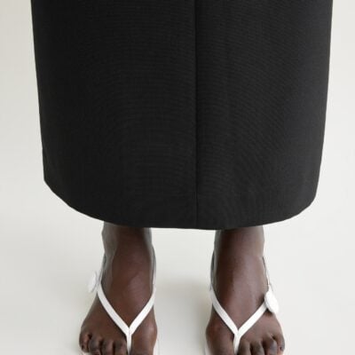 Toteme Slingback satin flip flops ecru - Image 2