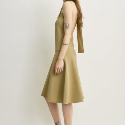 Toteme Twist halter dress cumin - Image 2