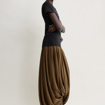 Toteme Cocoon skirt walnut petite — 30S - Image 2