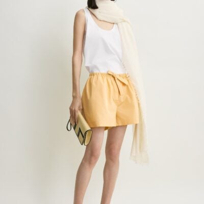 Toteme Cotton summer shorts daffodill - Image 2