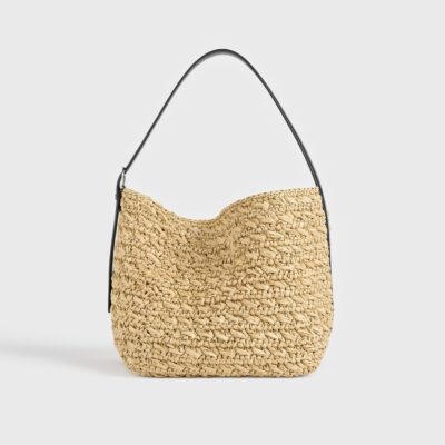 Toteme Medium belted paper raffia tote natural - Image 1