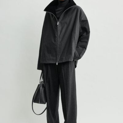 Toteme Zipped country jacket washed black — 30 - Image 1