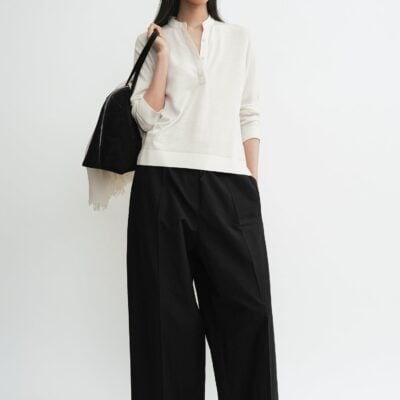 Toteme Wool silk knit off-white — XXS - Image 1