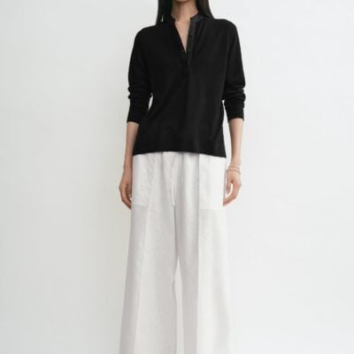 Toteme Wool silk knit black — XXS - Image 1