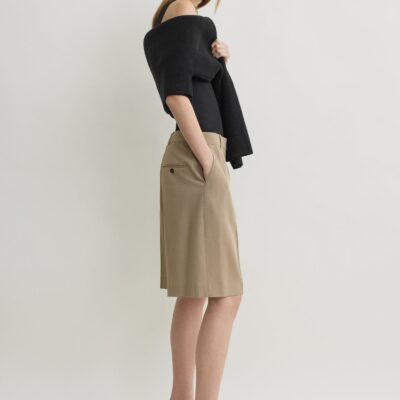 Toteme Wide fluid shorts taupe — 30 - Image 2