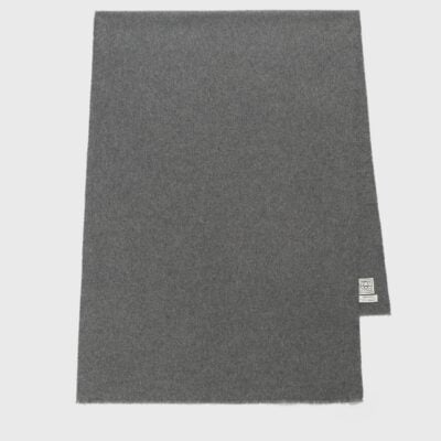 Toteme Wide classic wool scarf mid grey - Image 1