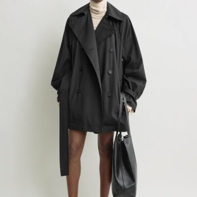Toteme Washed cotton trench washed black — 30 - Image 1