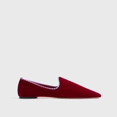 Toteme Velvet venetian slippers red — 35 - Image 1