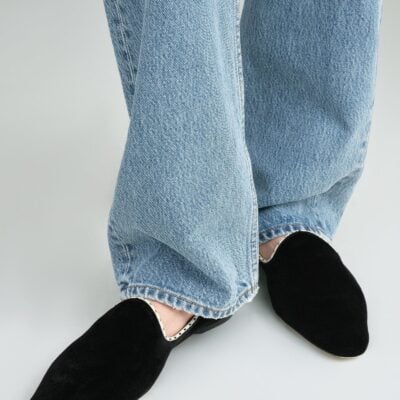 Toteme Velvet venetian slippers black — 35 - Image 2