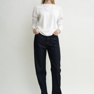 Toteme Twisted seam denim full length rinsed blue — 23/28 - Image 1