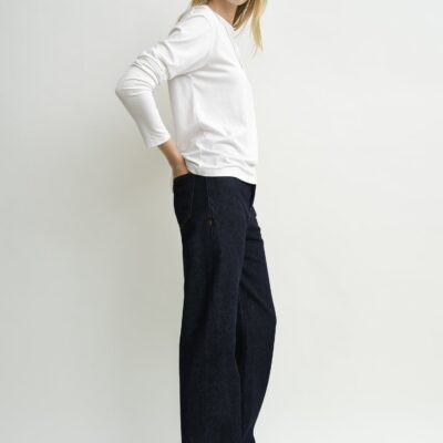 Toteme Twisted seam denim full length rinsed blue — 23/28 - Image 2