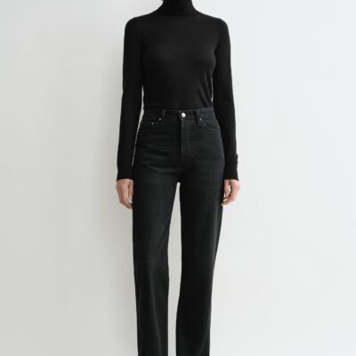 Toteme Twisted seam denim full length faded black — 23/28 - Image 1