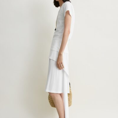 Toteme Tie-waist jersey shorts white — XXS - Image 2