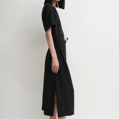 Toteme Tie-waist dress black — 30 - Image 2