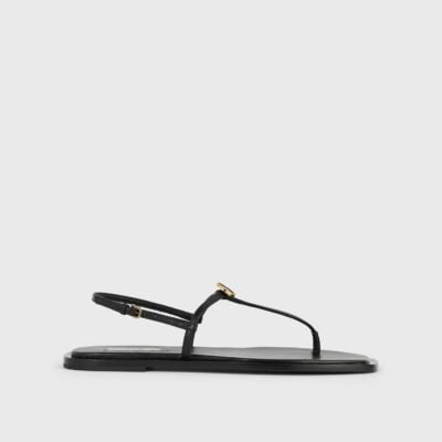 Toteme T-strap nappa sandals black — 35 - Image 1