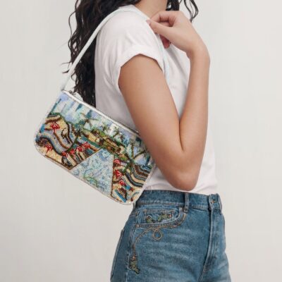 Veronica Beard Pauline Beaded Shoulder Bag — Multi - Image 2