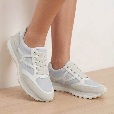 Veronica Beard Valentina Ripstop Sneaker — Coconut - Image 2