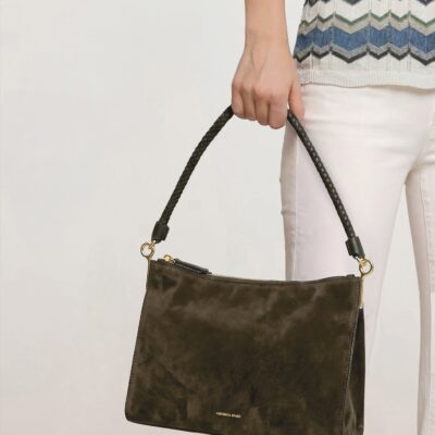 Veronica Beard Small Vida Shoulder Bag — Cypress - Image 2