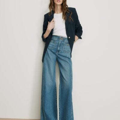 Veronica Beard Howard Belted Jacket — Navy - Image 2