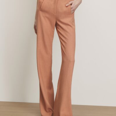Veronica Beard Jude Wide-Leg Pant — Chai - Image 2