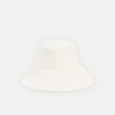 Veronica Beard Walker Cotton Bucket Hat — Off-White - Image 1