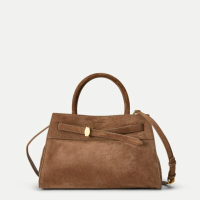 Veronica Beard Veronica Beard Suede Dash Bag — Bark - Image 1