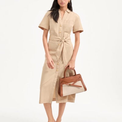 Veronica Beard Veronica Beard Canvas Dash Bag — Natural Linen/Hazelwood - Image 2