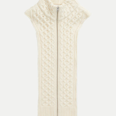 Veronica Beard Upstate Wool Dickey — Ivory - Image 1