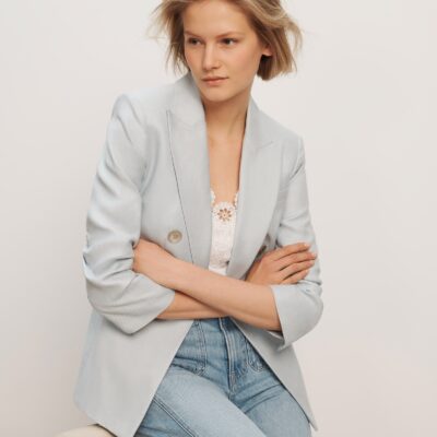 Veronica Beard Tomi Dickey Jacket — River Mist - Image 1