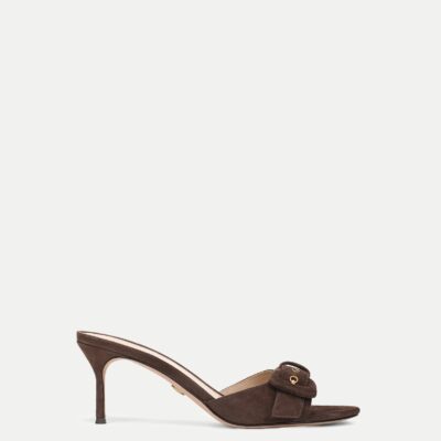 Veronica Beard Tia Buckle Sandal — Espresso - Image 1