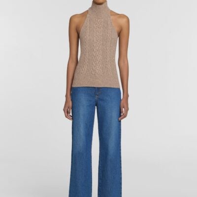 Viktoria & Woods Winona Alpaca Knit Top — CAMEL - Image 2