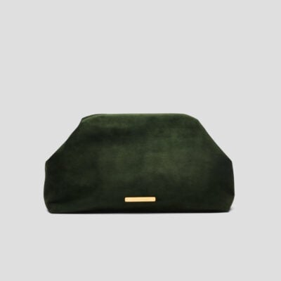 Viktoria & Woods Vinnie Suede Bag — MOSS GREEN - Image 1