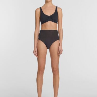 Viktoria & Woods V&W Foundation Crop Bra — BLACK - Image 2