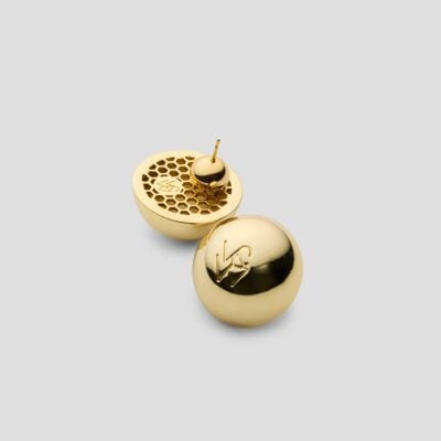 Viktoria & Woods V&W Dome Earrings — 16K GOLD - Image 1