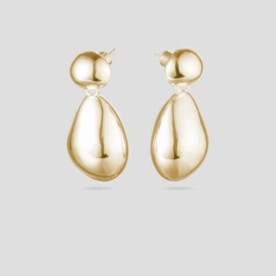 Viktoria & Woods Teardrop Hanging Earrings — 14K GOLD - Image 1