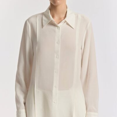 Viktoria & Woods Solstice Silk Shirt — IVORY - Image 2