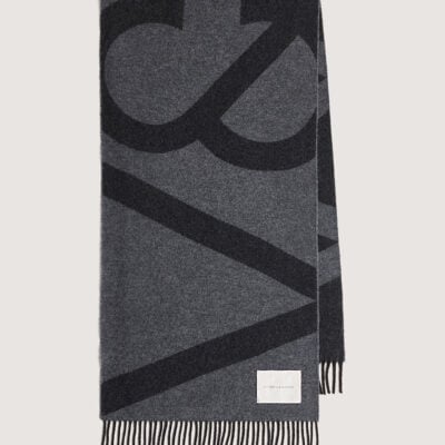 Viktoria & Woods Snowdrift Merino Scarf — CHARCOAL - Image 1