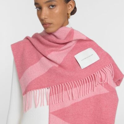 Viktoria & Woods Snowdrift Merino Scarf — BLUSH - Image 2