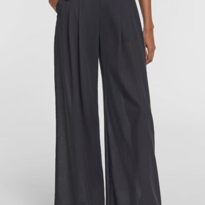 Viktoria & Woods Singleton Wool Pant — BLACK - Image 2