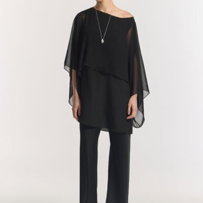 Viktoria & Woods Sanctuary Silk Dress — BLACK - Image 1