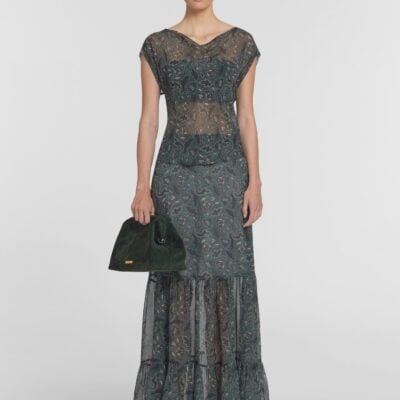 Viktoria & Woods Rosemary Silk Top — JUNIPER FLORAL - Image 1