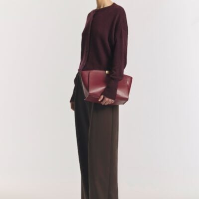 Viktoria & Woods Regan Nappa Bag — GARNET - Image 2