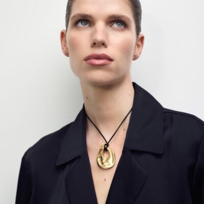 Viktoria & Woods Organic Pendant Necklace — 16K GOLD - Image 2