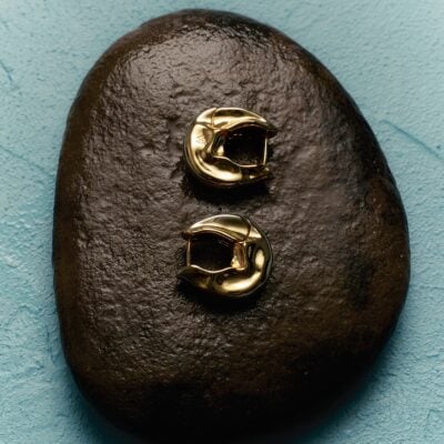 Viktoria & Woods Organic Drop Earrings — 16K GOLD - Image 2