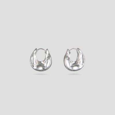 Viktoria & Woods Organic Drop Earrings — SILVER - Image 1