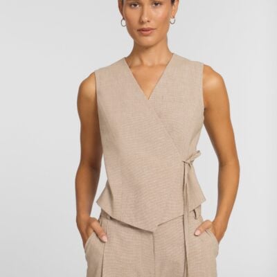 Viktoria & Woods Optimistic Vest — LATTE - Image 1