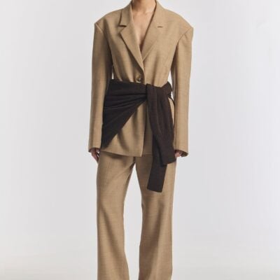 Viktoria & Woods Michigan Wool Blazer — PALE CAMEL - Image 1